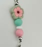 Floral Keyring or purse charm  - Image 2