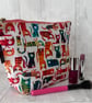 Makeup bags colourful cats
