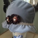 Soft Velvet, Vintage Style, Cloche Flapper Hat