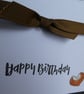 Birthday Card - Mouse on a Conker  - Image 4