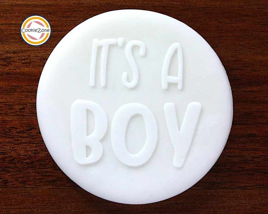 Its a Boy Debossing Fondant Stamp