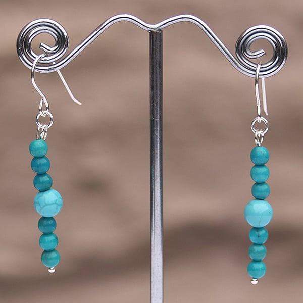 Turquoise-Drop Earrings