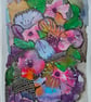 "Pastel Petsls" original mixed media artwork A5. - Image 1