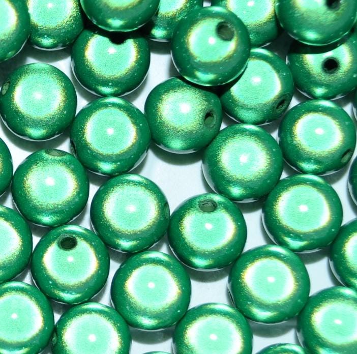 4-12 mm Round Green Illusion Miracle Acrylic beads for DIY Jewellery Making