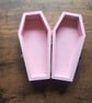 Handmade Pink Coffin Jewellery Box with Spiderweb & Heart Detail - Image 4