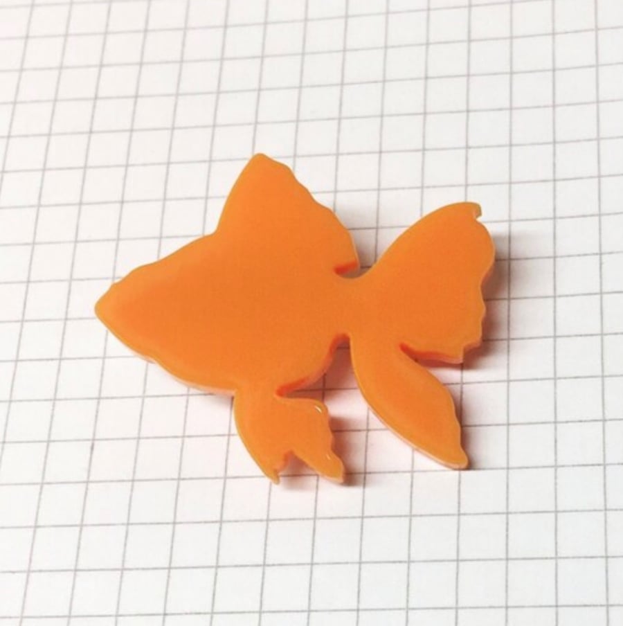 Goldfish brooch