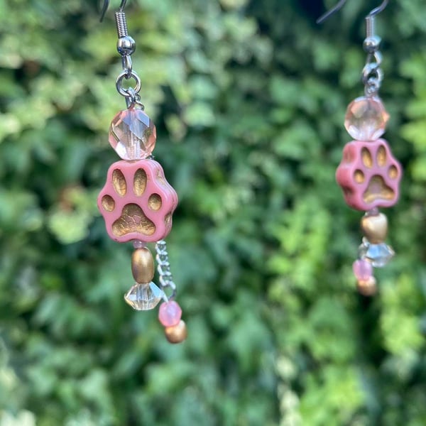 Paw print  Earrings