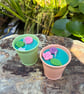 Soy Wax Candle Pair in Tin Pots - Sea Salt Scent - Image 4
