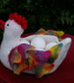 Felted Wool Hen Bowl
