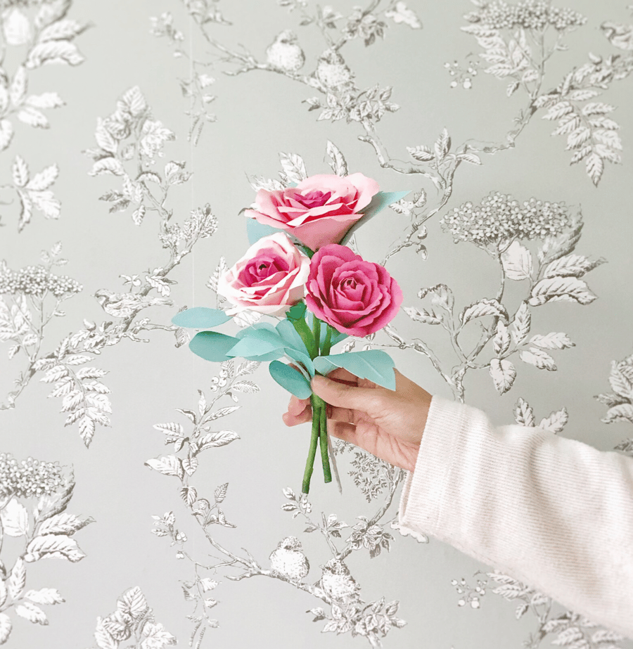 The Most Delightful Bunch of Paper Roses
