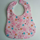 Babies Bib for newborn with bunnies design, baby shower gift, gift for newborns 