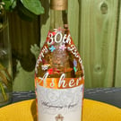 Personalised 30th Birthday Hand-Painted Bottle Decoration Service