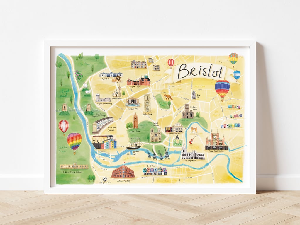 Bristol Illustrated Map 