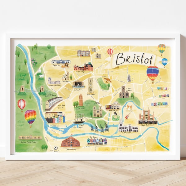 Bristol Illustrated Map 