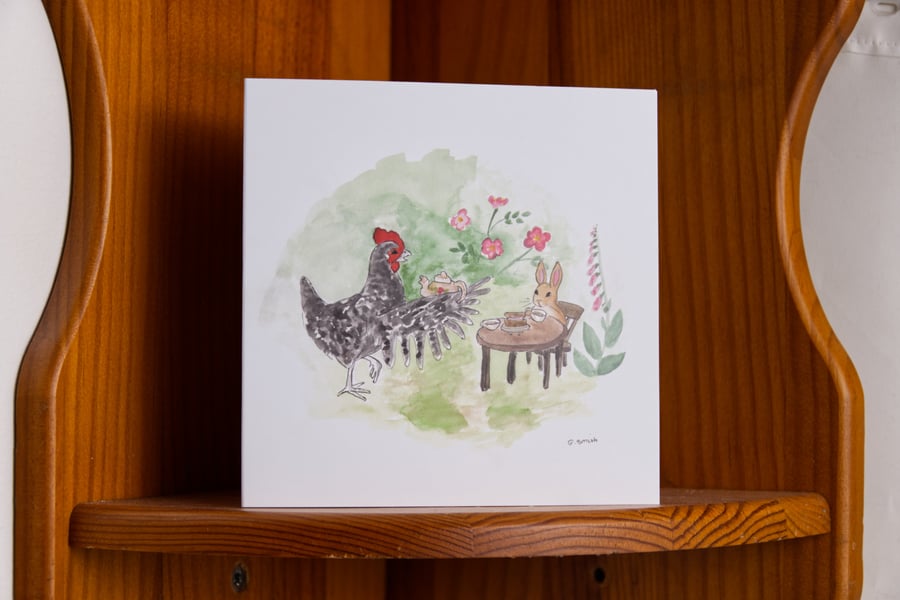 'Tea?' Greeting card