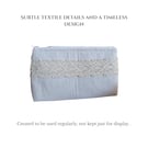 Raw Linen Cosmetic Pouch with Padded Lining - Everyday Storage for Travel & Esse