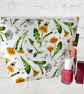 Makeup bags dandelions and bees
