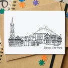 Bishop's Stortford Skyline Greetings Card