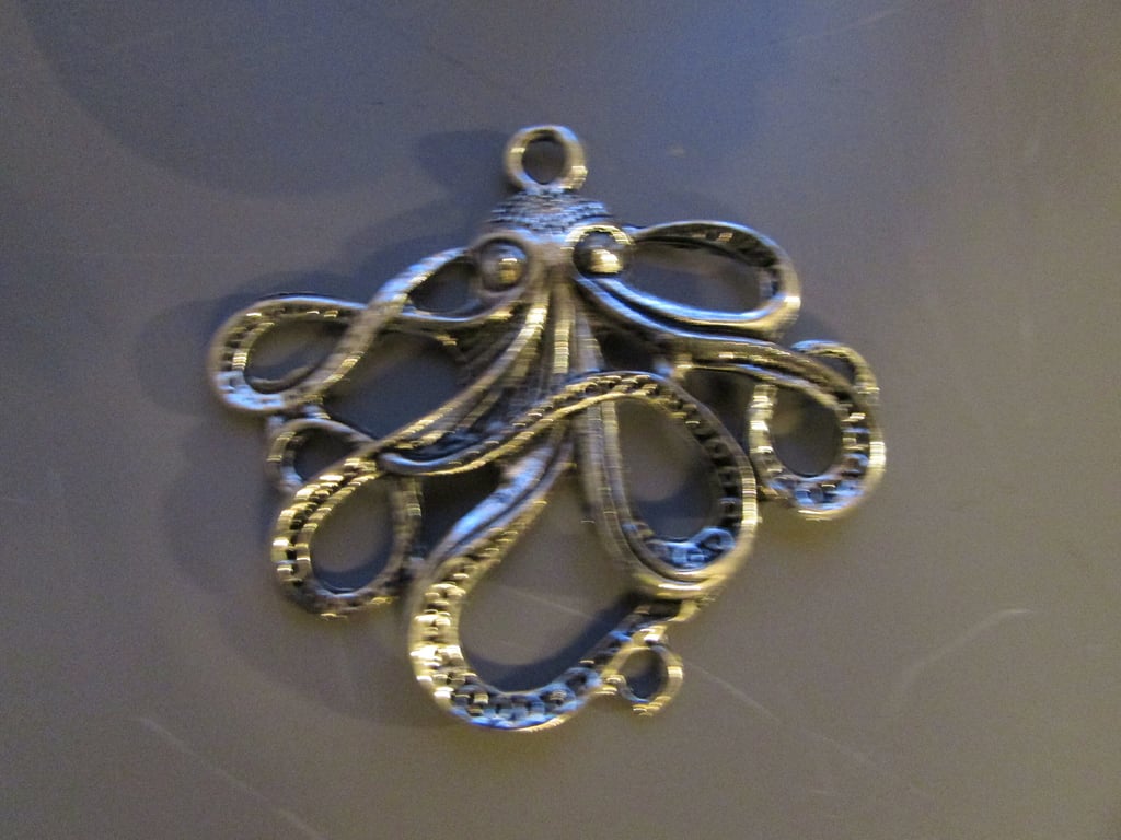 Silver Octopus Cathulu Tibetan Jewellery Charm