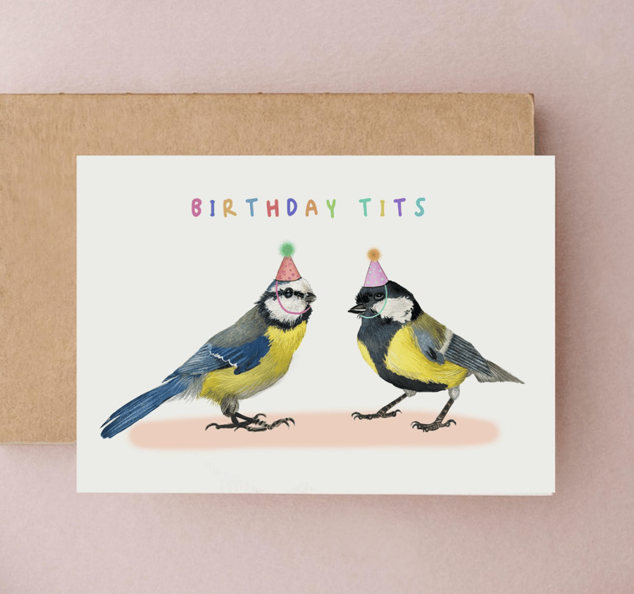 Birthday Tits Card - Funny Birthday Cards, Cards for Him, Cards for Her, Funny