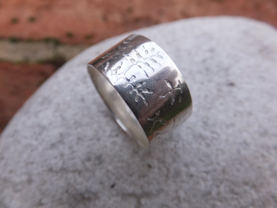 Fern sterling silver ring