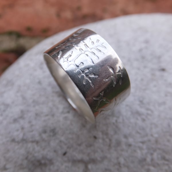 Fern sterling silver ring