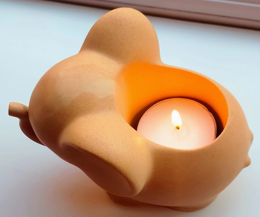 Jesmonite Elephant Candle holder