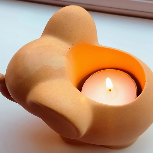 Jesmonite Elephant Candle holder