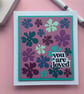 Set of 6 Floral inlay handmade cards for different occasions - Image 4