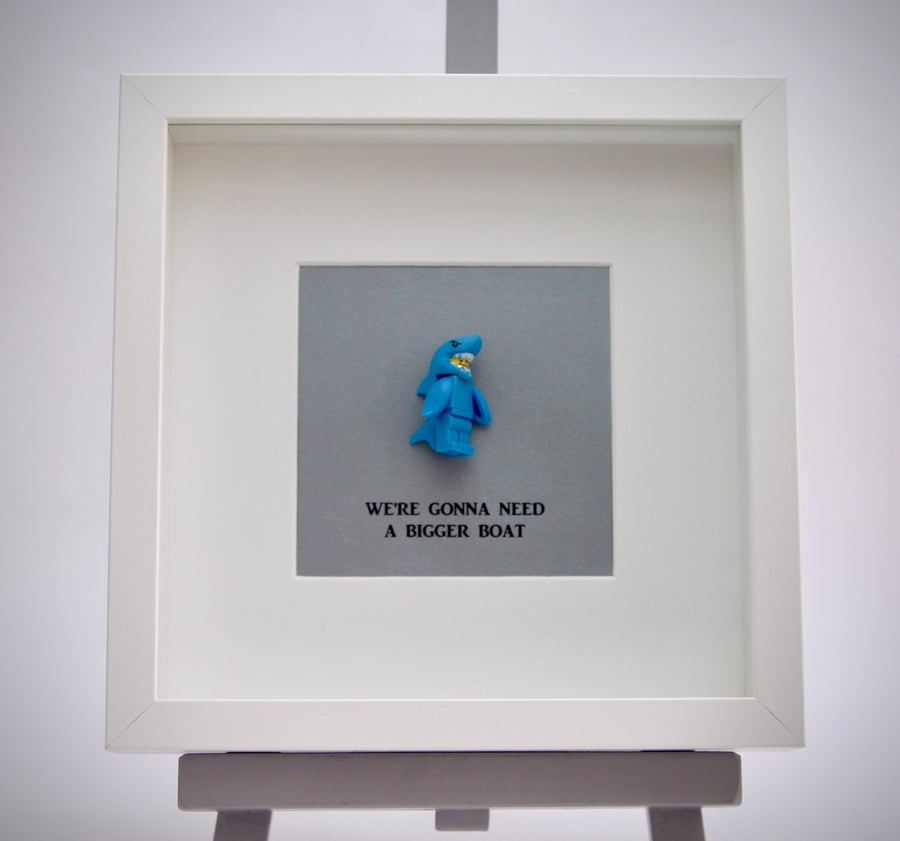 Shark man mini Figure frame.