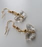 Clear Butterfly Dangle Ear-rings - Image 1