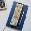 Pencil case for cover of book diary journal elasticated red and green Morris