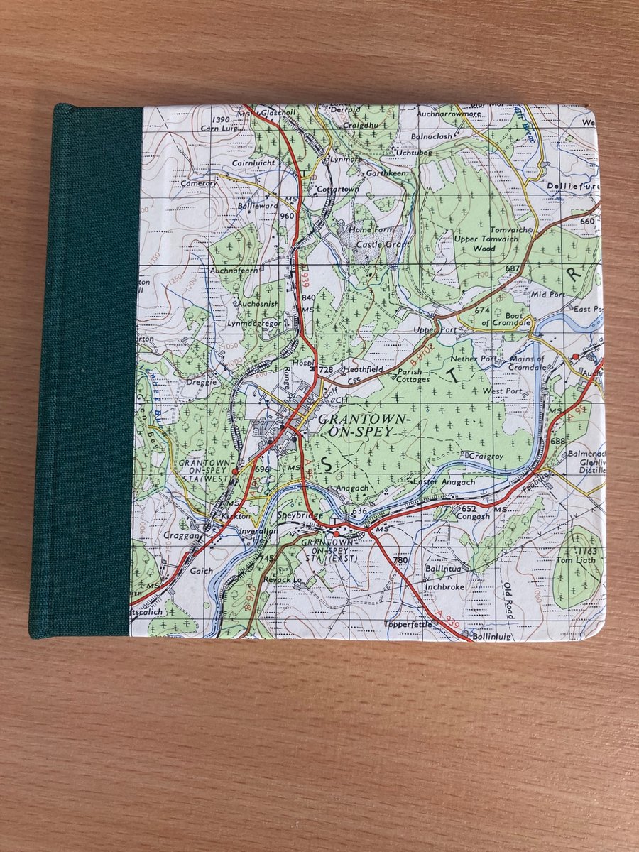 Map covered book Grantown on Spey