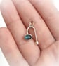 Silver pendant with labradorite - Image 6