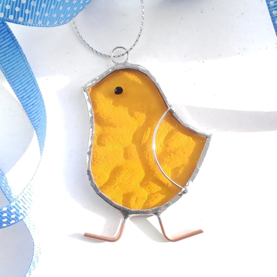 Stained Glass Easter Decoration - Charlie Chick
