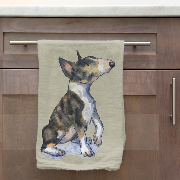 Bull Terrier Tea Towel