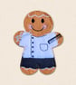 Barber Gingerbread Decoration - Embroidered Barber Character