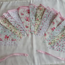 Roses and ditsy print floral bunting 