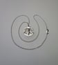 SIlver Ephesus Bee Coin inspired pendant and chain - Image 1