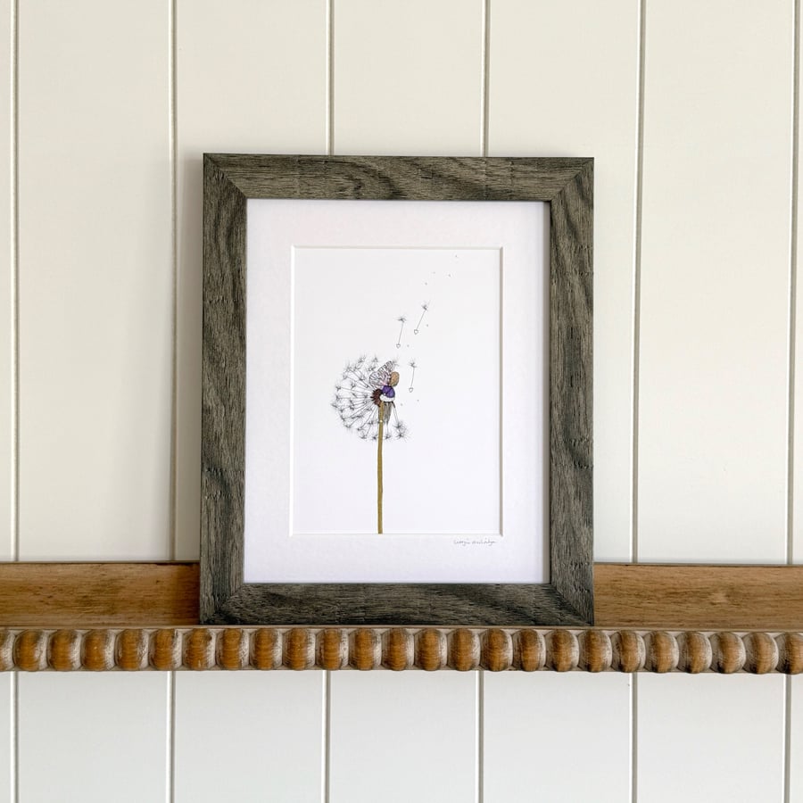 'Wish Fairy' 10" x 8" Framed Print