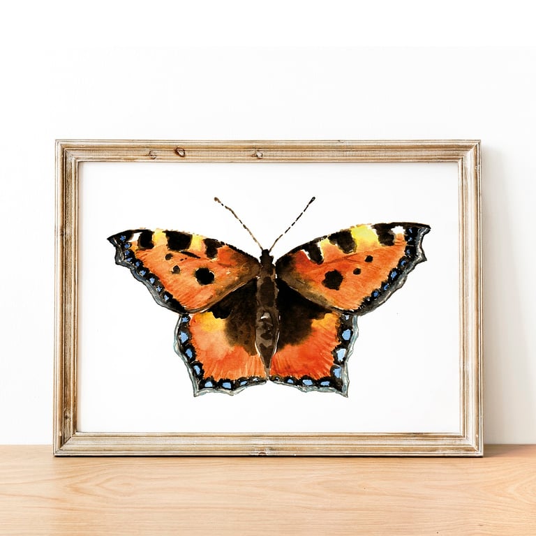 Small Tortoiseshell A5 Inkjet Print