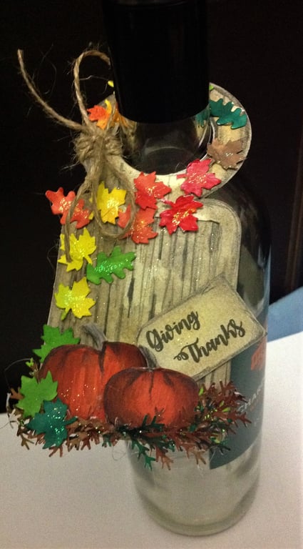 Thanksgiving Bottle Gift Tag