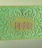  Baby card. New baby card. Baby girl. Baby boy.  Ref 329.  - Image 5