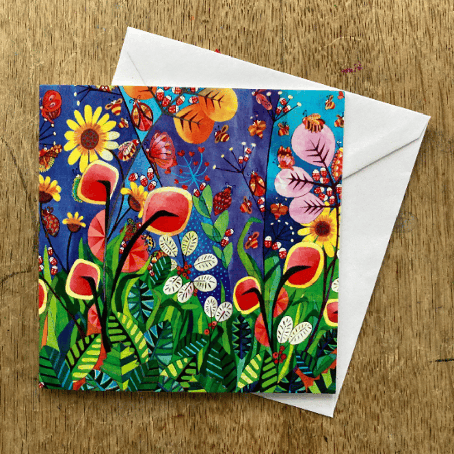 Somerset Hedgerow Greetings Card