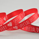 Red satin gift ribbon, Valentine’s Day 10mm x 3 metres