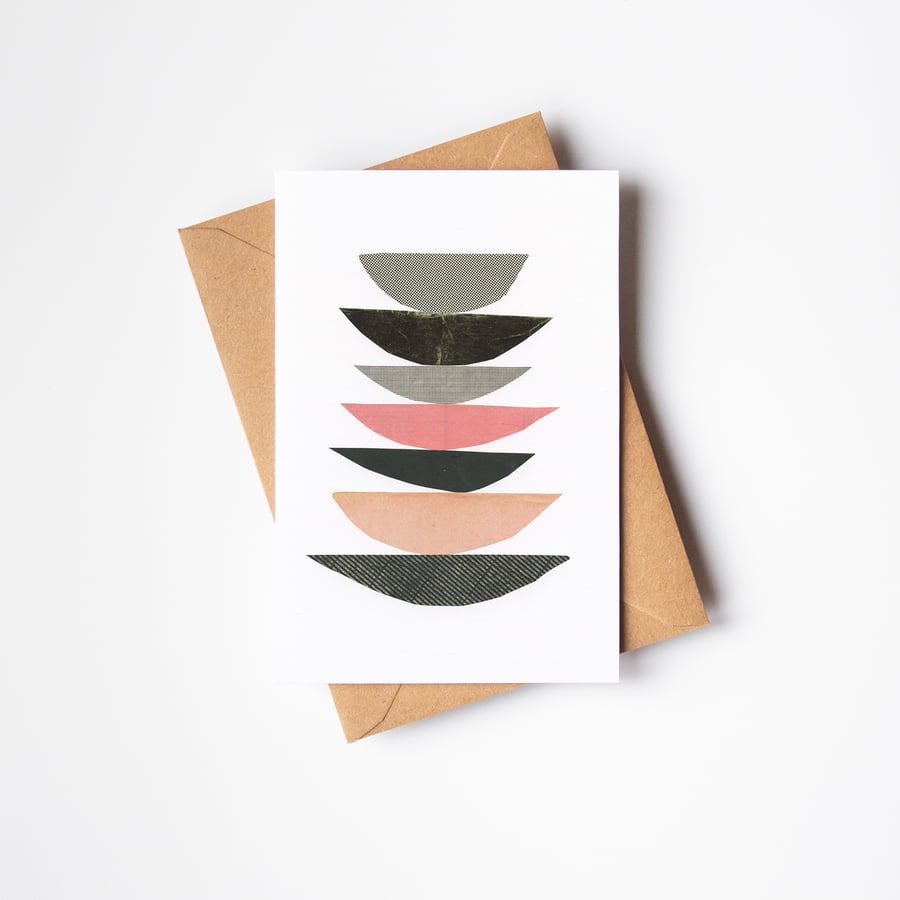 Mid Century Modern Greeting Card - Abstract 032