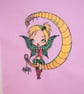 5 Machine Embroidered Fabric Squares, Ready to Use in Home Decor, Soft Crafts. - Image 1