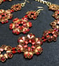 Emily handmade Seed Bead and Crystal Necklace and Earrings set - Image 9