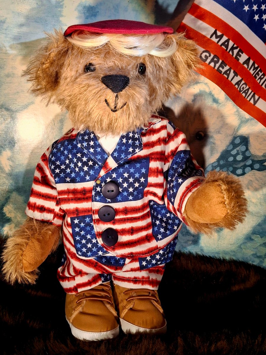 President Trump Mohair Teddy Bear