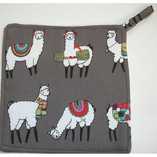 Llama Pot Holder Potholder Kitchen Grab Mat Pad Llamas